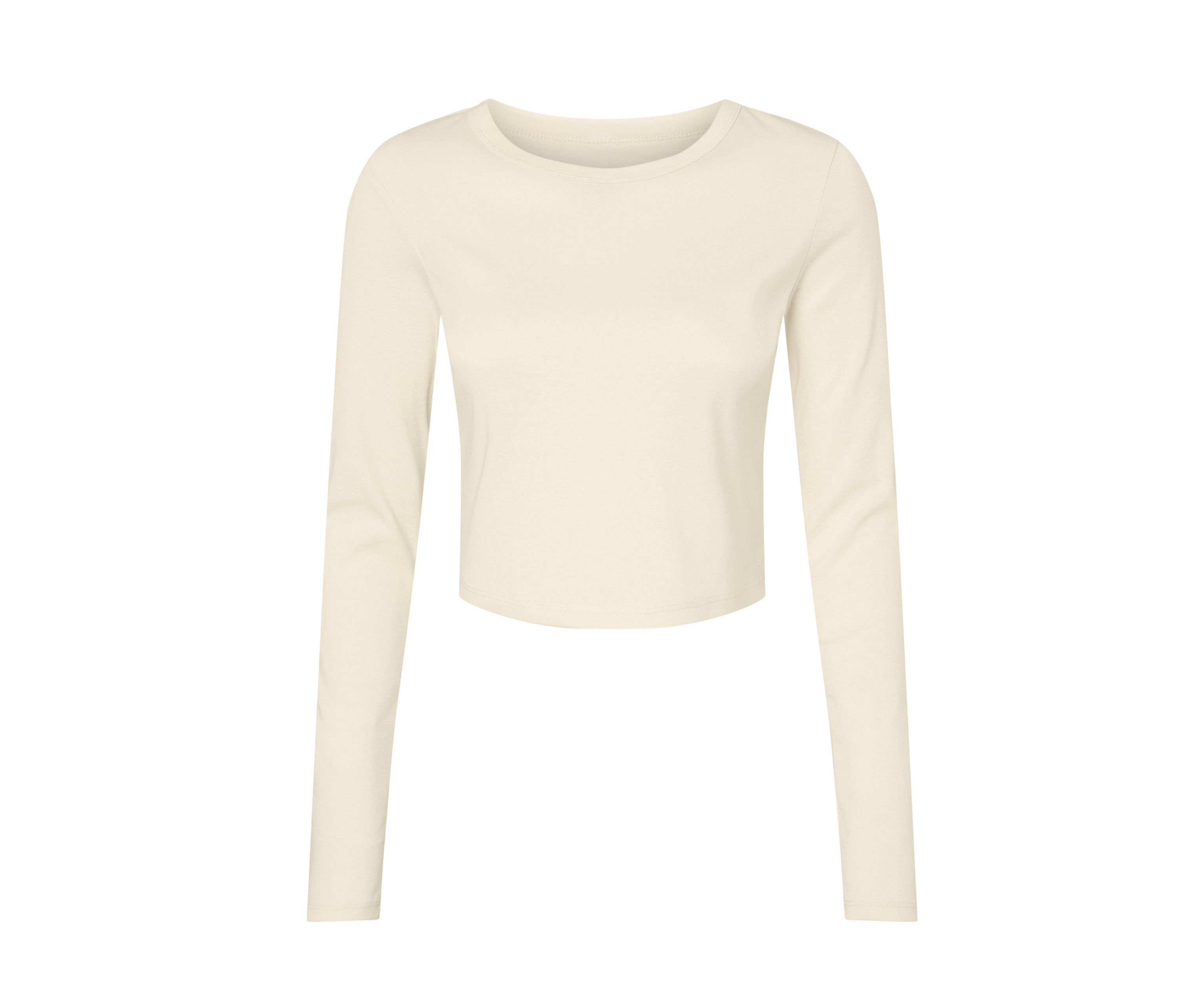WOMEN'S MICRO RIB LONG SLEEVE BABY TEE