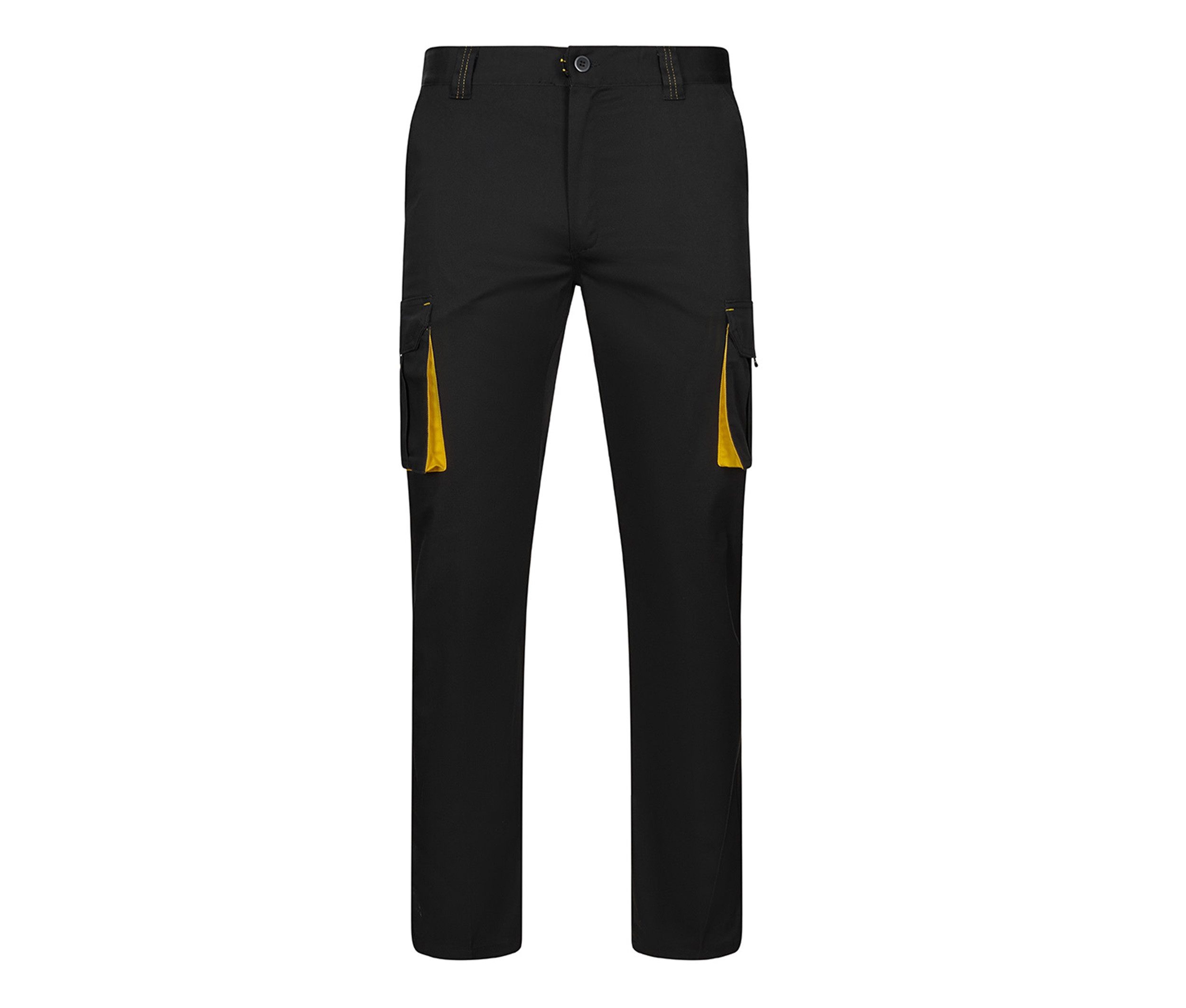 PANTALON STRETCH MULTIPOCHES BICOLORE